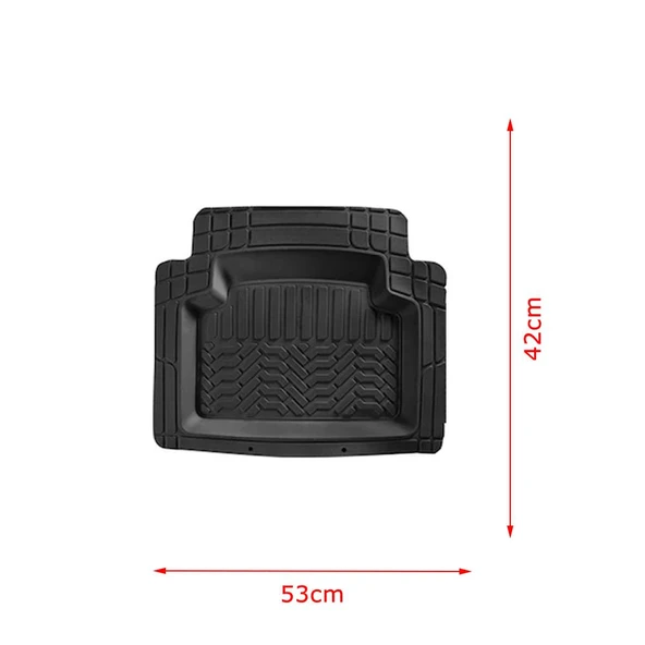 Universal Kesilebilir Promats Serisi 5 Parça 3D Havuzlu Paspas Seti - 4