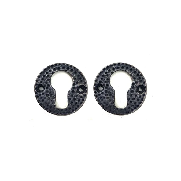 Antika Tarz Dekoratif Pirinç Oda Kilit Rozeti - 49mm, Oksit ürün görseli 1