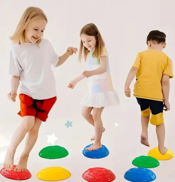 Çocuk Yarım Küre denge Ve Koordinasyon Adası 6 Lı Set ürün görseli 1