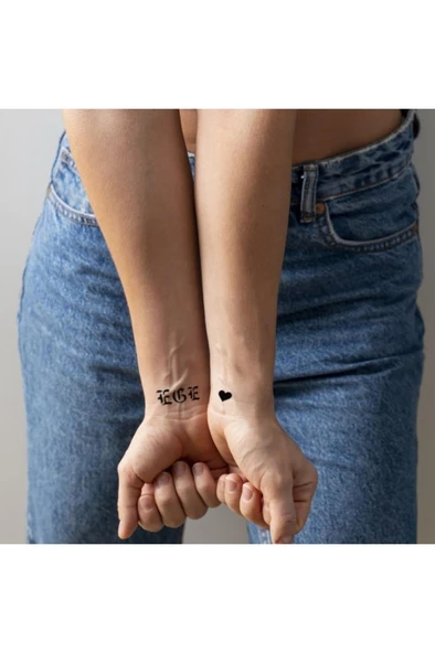 One Spray Tattoo Abc&123 Gotik Font Dövme Şablon Seti (SPREYSİZ) ürün görseli 1