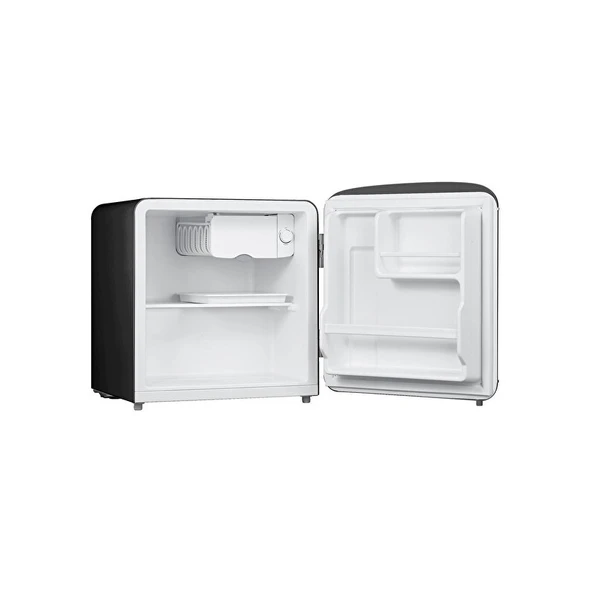 Dijitsu DB80RBL Retro Mini Buzdolabı Siyah - Resim 2