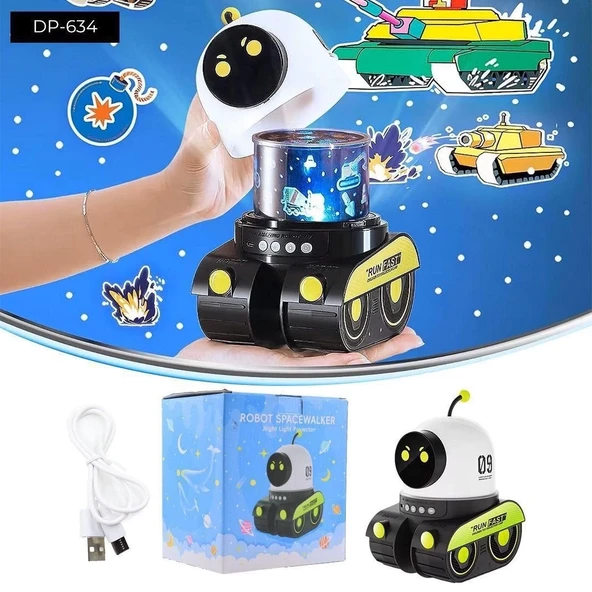 Dempower Robot Şeklinde Projektör Lamba ürün görseli 1