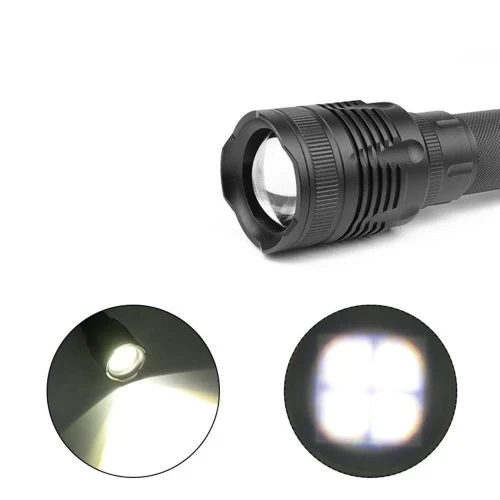 Alüminyum Şarjlı Zoom'lu El Feneri F6055 - Resim 5