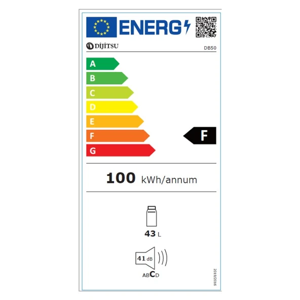 Dijitsu DB50 50 Lt Mini Buzdolabı - Resim 2