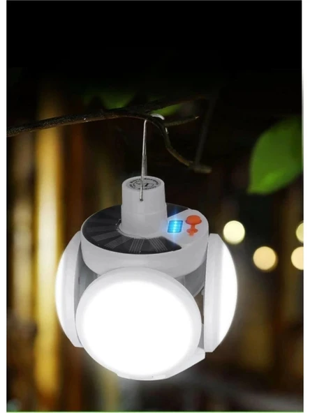 P-038 Solar Güneş Enerji Ve Usb Sarjli 5 Kanatlı - Resim 3