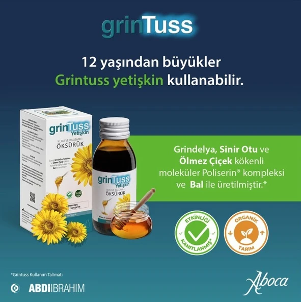 Grintuss Yetişkin Öksürük Şurubu 128 Gr - 6