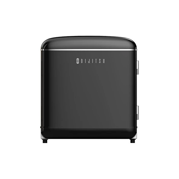 Dijitsu DB80RBL Retro Mini Buzdolabı Siyah ürün görseli