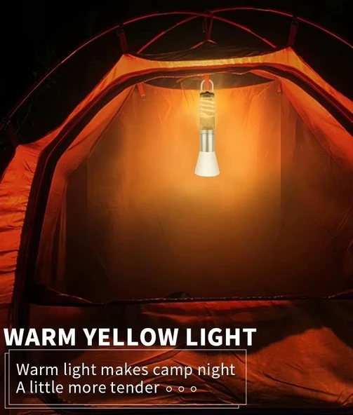 Ps-8915 10w Zoomlu Led Powerbank Özellikli Şarjlı Kamp El Feneri - Resim 2