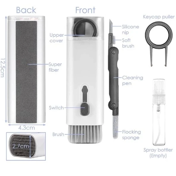 Çok Fonksıyonlu 7 In 1 Aırpods Klavye Ekran Kulaklık Temızleme Kıtı - Resim 5