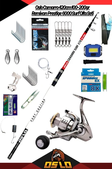 Oslo Camarro 420cm 100-200gr Remixon Prestige 6000 Surf Olta Seti ürün görseli