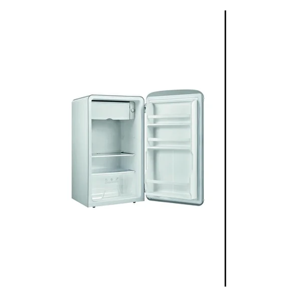 Dijitsu DB120RWH E 93 lt Statik Retro Beyaz Buzdolabı Mekanik Kontrol Paneli ile - Resim 4