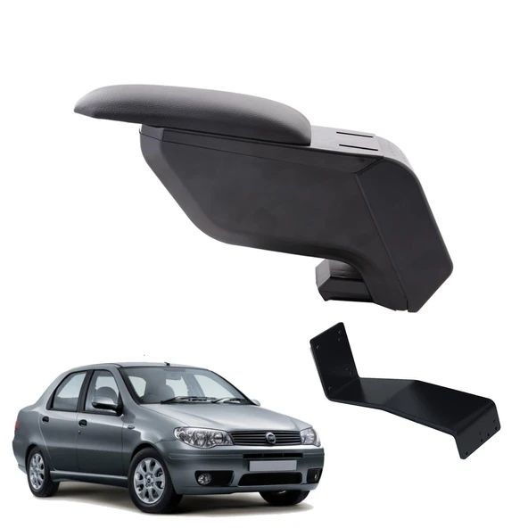 Fiat Albea 2008 Delmesiz Çelik Ayaklı Siyah Kolçak Kol Dayama ürün görseli