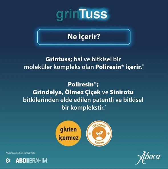 Grintuss Yetişkin Öksürük Şurubu 128 Gr - 3