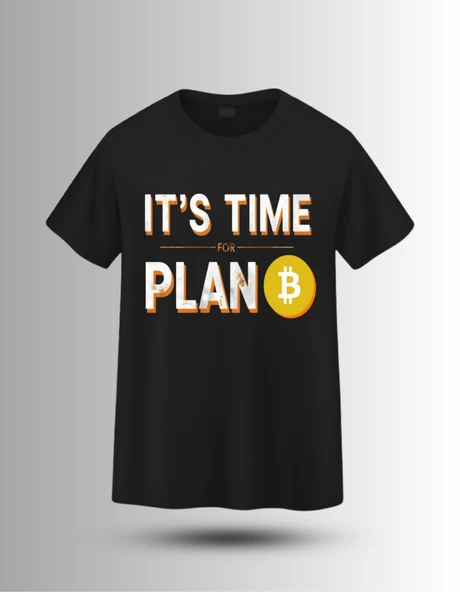 DEVISSO TRADERS Time for Plan B - Bitcoin - Trader, Borsaci Erkek Siyah T-Shirt - 3