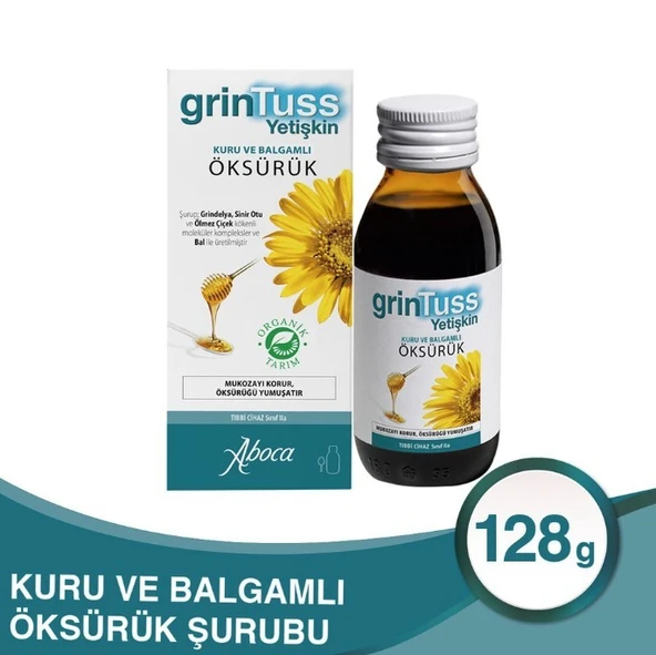 Grintuss Yetişkin Öksürük Şurubu 128 Gr