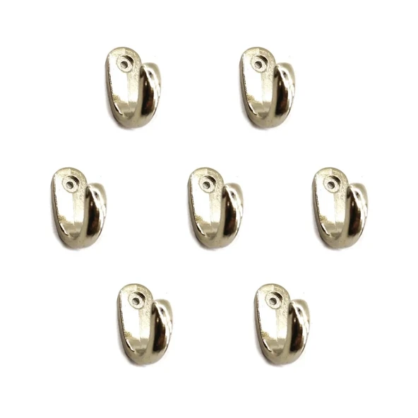 Büyük Tekli Fincan Askı, Dekor Askısı - Nikel, 12x23x30 Mm - Resim 2