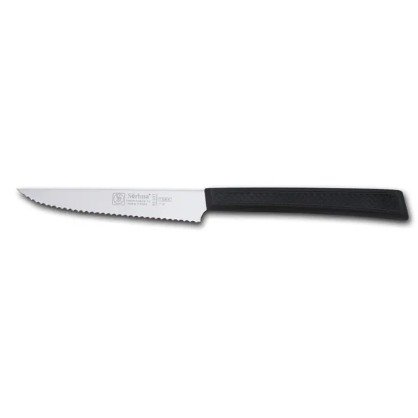 61107 - Sürmene Lazerli Tırtıklı Biftek / Steak Bıçağı 12 Cm ürün görseli 1