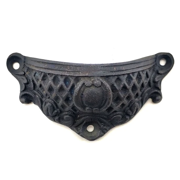 Antika Tarz Dekoratif Pirinç Anıt Tas Mobilya, Çekmece Kulbu - 48x90 Mm, Oksit