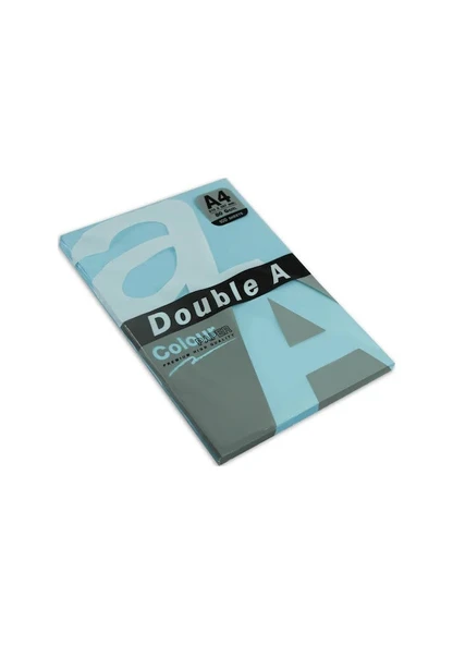 Double A Renkli Fotokopi Kağıdı 100 Lü A4 80 Gr Pastel Okyanus Mavisi
