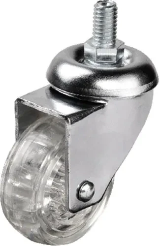 302 - 50x20 Mm Şeffaf Makaralı Vidalı Teker ürün görseli 1