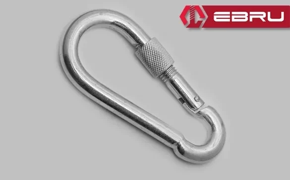 Vidalı Karabina, Kanca, Çengel 6mm - 5 Adet ürün görseli 1