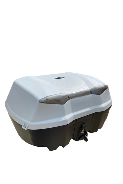 BİKE SKY Tien 52 Litre Motosiklet Arka Çantası Otomatik Kilit Sırt Dayamalı Gri ürün görseli 1