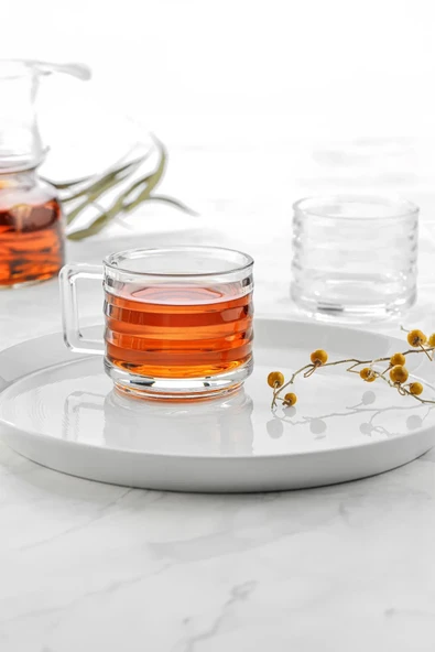 6’lı Cam Çay Kahve Sunum Fincanı 150 ml ürün görseli 1