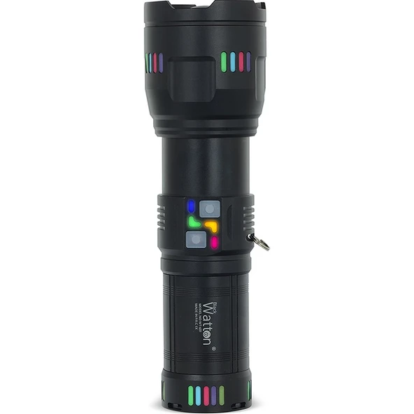 Watton Lazer Etkili Profesyonel El Feneri 30.000 Lümen WT-631 - Resim 3