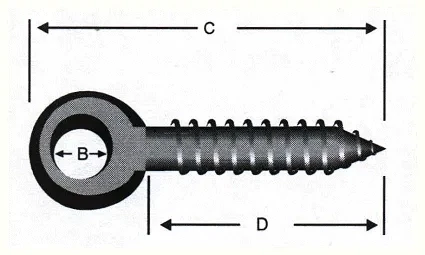 Delikli, Gözlü Vida 10 - 50 Adet - Resim 2