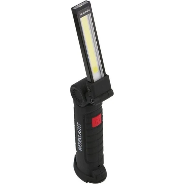 Watton WT-295 Mıknatıslı Çalışma Lambası – Smd Güçlü LED + Parlak Ampül – 3 Işık Modu – 2-4-6 Saat – Askı ve Masaüstü Kullanım - 4