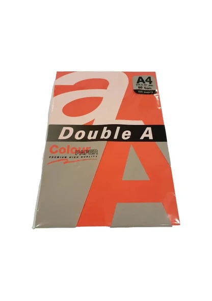 Double A Renkli Fotokopi Kağıdı 100 Lü A4 80 Gr Kırmızı