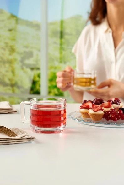 6’lı Cam Çay Kahve Sunum Fincanı 150 ml - Resim 3