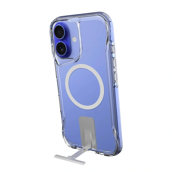 iPhone 16 Kılıf M-safe Şarj Özellikli T-Max Standlı Kapak - Resim 3