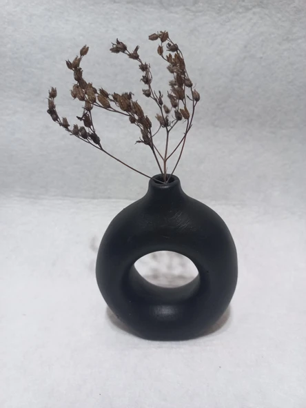 HALKA VAZO SİYAH DEKOR - Resim 3