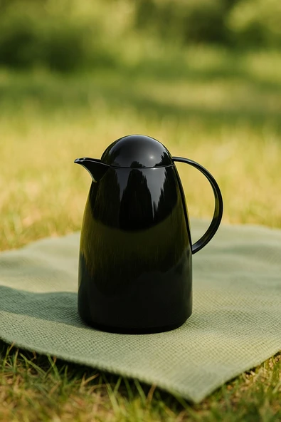 1 Lt Akrilik Siyah Çay Termosu 12 Saat Sıcak 24 Saat Soğuk - 7