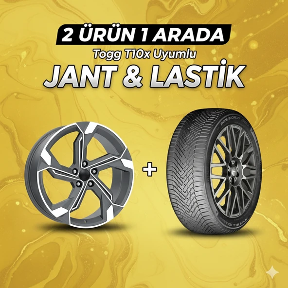Togg T10x Uyumlu Momo225/60R18 Dört Mevsim Lastiği 4 Adet Yılı:2025 + DY1708 MGMD 18"Jant 4 Adet