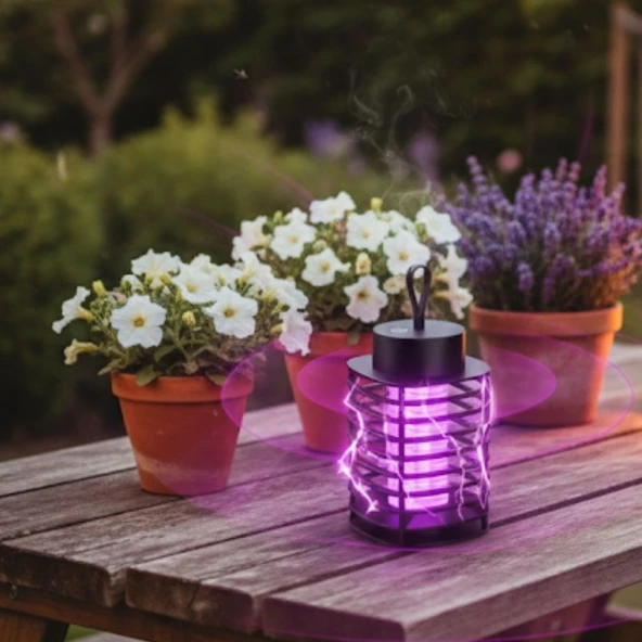 Otomatik Akıllı Sivrisinek Öldürme Lambası Şarj Elektrik Çarpması Sivrisinek Kovucu Lamba Öldürmek Masaüstü Duvar Asmak Sinek Kıran Y20 (5250) - 8