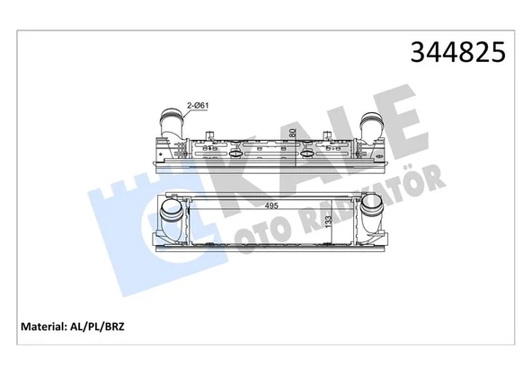 TURBOSARJ RADYATORU BMW N13 N47 B47 F20 F21 F22 F23 F30 F31 F34 F35 F32 F33 F36 17517600530 - Resim 3