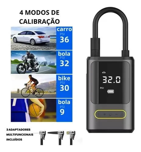 Kablosuz Oto Araç Mini 4000mAh 150 PSI Işıklı Oto Hava Kompresörü KA-760 (5250) - 3