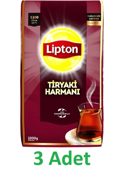 Lipton Tiryaki Harmanı Dökme Çay 1 kg x 3 adet