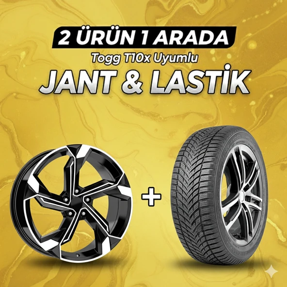 Togg T10x Uyumlu Nokian225/60R18 Dört Mevsim Lastiği 4 Adet Yılı:2025 + DY1708 BD 18"Jant 4 Adet