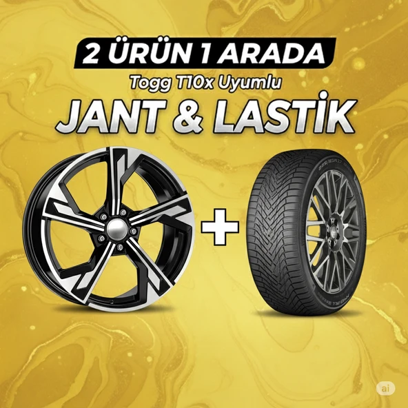 Togg T10x Uyumlu Momo225/60R18 Dört Mevsim Lastiği 4 Adet Yılı:2025 + DY338 BD 18"Jant 4 Adet ürün görseli