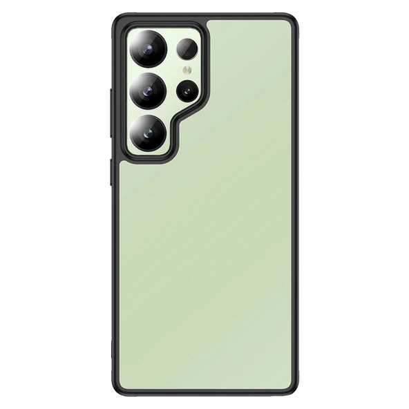 Samsung S25 Ultra Kılıf Kamera Korumalı Şeffaf Arka Yüzey New Roll Kapak ürün görseli