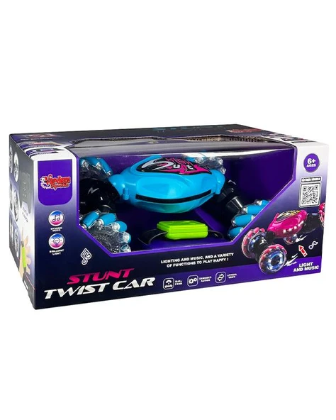 Vardem Uzaktan Kumandalı Full Fonksiyon Bilekten Kontrol Akrobatik Twist Araba Turkuaz HG428 ürün görseli