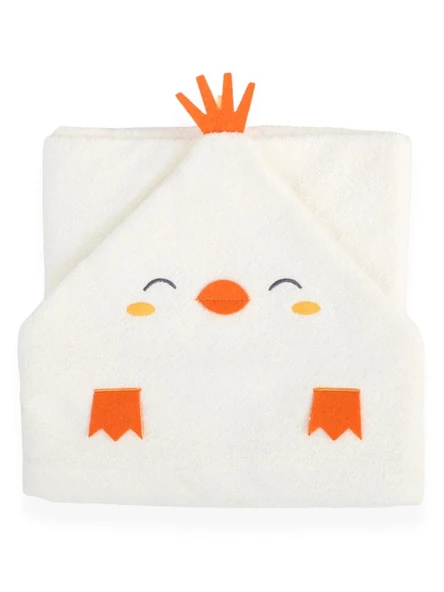 Bebitof %100 Pamuk Civciv Desenli Bebek Bornoz Seti BBTF.EKR.30038 - 7