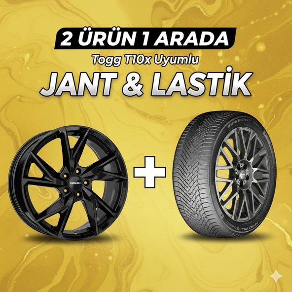 Togg T10x Uyumlu Momo225/60R18 Dört Mevsim Lastiği 4 Adet Yılı:2025 + CA238018 B 18"Jant 4 Adet ürün görseli