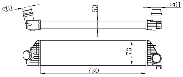 TURBO RADYATÖRÜ RENAULT MASTER 3 2010 OPEL MOVANO B 2010 2.3DCI 144960015R 144969388R ürün görseli