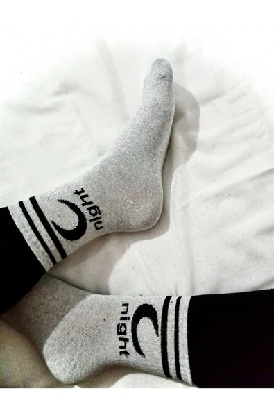 Gri 4'Lü Night Kolej Çorap ürün görseli