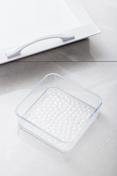 Soft Beyaz Akrilik Saray Kahvaltılık Seti 13 Parça - Resim 5