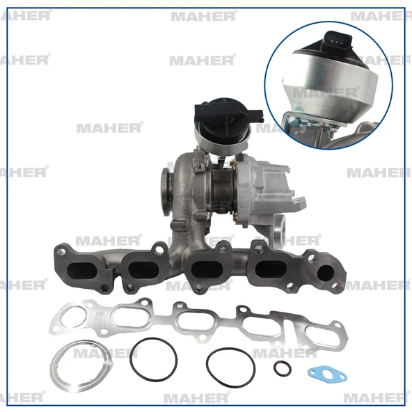 TURBO PASSAT / TİGUAN / Q3 / Q2 / KODİAQ / SUPERB 2015-2024 CRLB-CRBC-CYKB--CUVC-CUVE-DBGA-DBGB-DFGA-DEJA-DEJB 2.0 TDİ 04L253020M ürün görseli